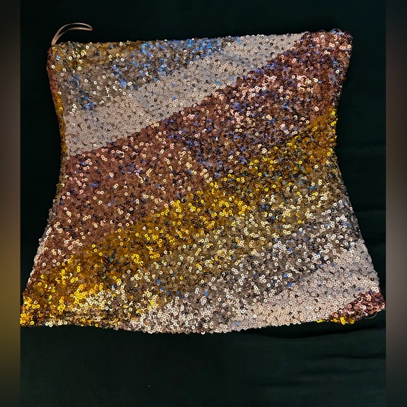 Trina Turk FETCHING TOP multicolor sequins in xxl - Picture 6 of 10